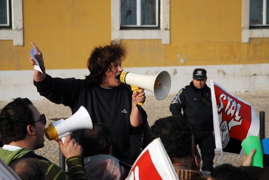 Manifestação de trabalhadores da Administração Pública - 5 de Fevereiro de 2010
