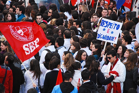 Manifestação dos Enfermeiros - 29 de Janeiro de 2010