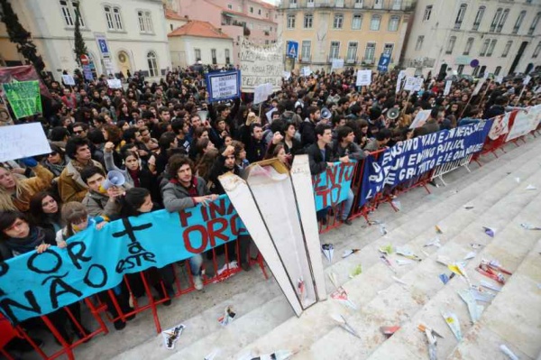 Manifestação dos Estudantes do Ensino Superior em Lisboa