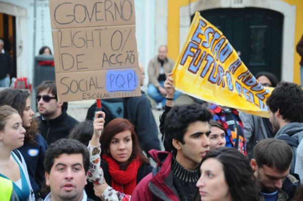 Manifestação dos Estudantes do Ensino Superior em Lisboa