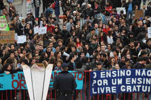 Manifestação dos Estudantes do Ensino Superior em Lisboa