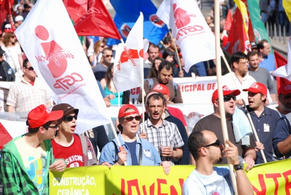 Manifestação nacional de jovens trabalhadores - Interjovem - CGTP/IN - 1 de Abril 2011