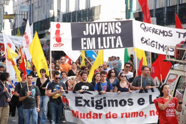 Manifestação nacional de jovens trabalhadores - Interjovem - CGTP/IN - 1 de Abril 2011
