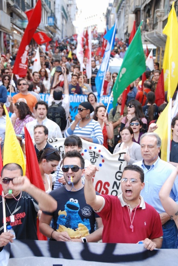 Manifestação nacional de jovens trabalhadores - Interjovem - CGTP/IN - 1 de Abril 2011