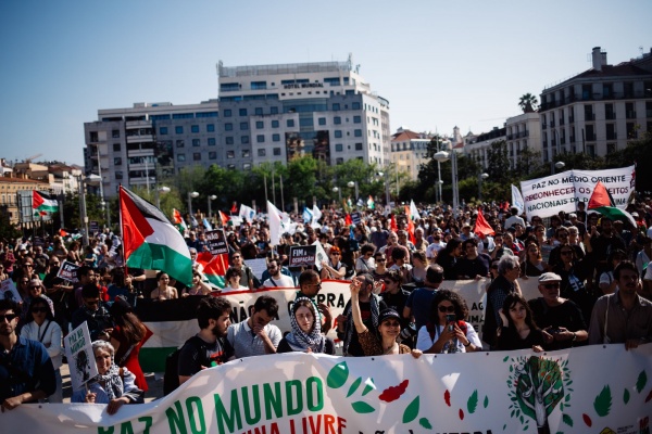 Manifestação «Paz no Mundo! Palestina Livre! Não à Guerra!»
