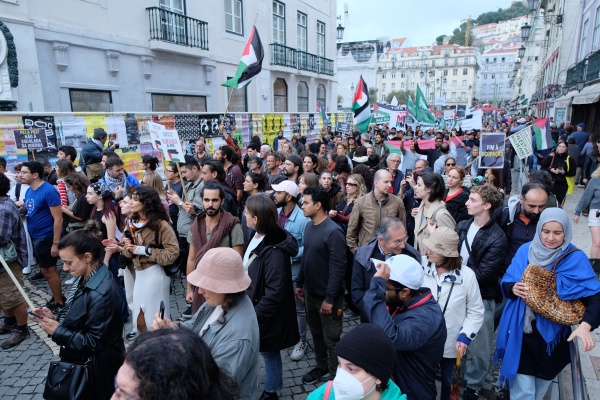 Demonstration for Peace in the Middle East. For the end of the occupation of Palestine