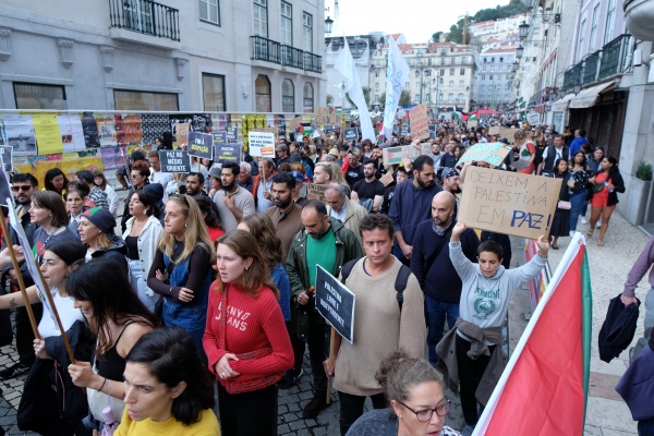 Demonstration for Peace in the Middle East. For the end of the occupation of Palestine