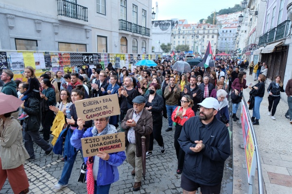Demonstration for Peace in the Middle East. For the end of the occupation of Palestine