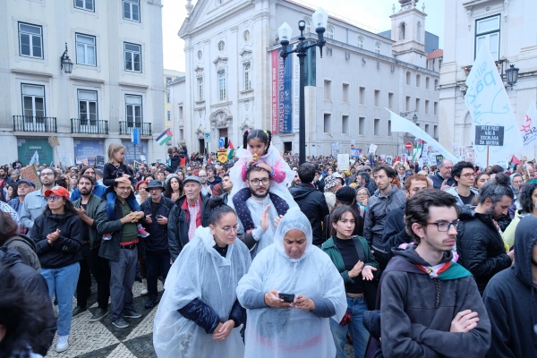 Demonstration for Peace in the Middle East. For the end of the occupation of Palestine