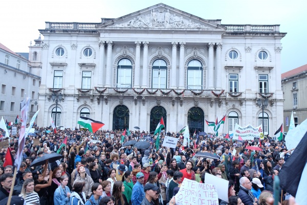 Demonstration for Peace in the Middle East. For the end of the occupation of Palestine