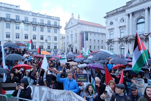 Demonstration for Peace in the Middle East. For the end of the occupation of Palestine