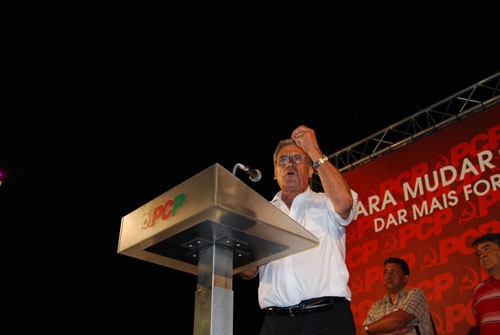 Comício em Faro