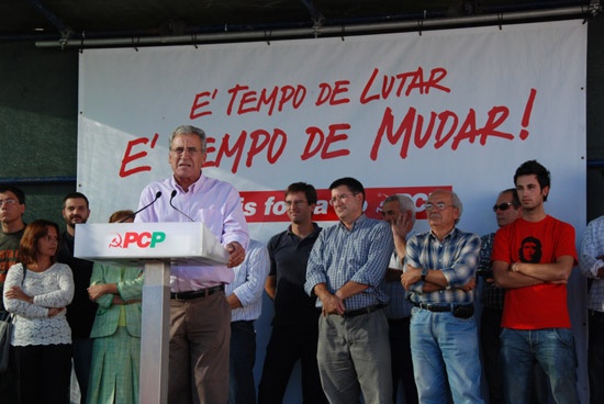 Comício em Grândola - 04 de Outubro de 2008