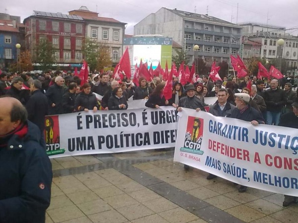 Trabalhadores do distrito de Braga em luta
