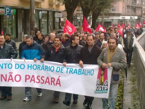 Trabalhadores do distrito de Braga em luta
