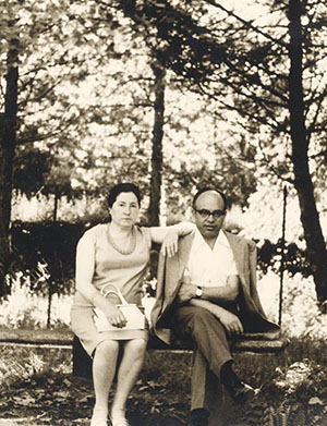 José Vitoriano com a companheira Diamantina em Paris, Junho 1970
