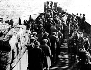 Participantes do 18 de Janeiro de 1934, a serem transportados para a prisão