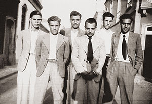 Grupo de Esperanto em Silves (José Vitoriano está ao meio na 1.ª fila)