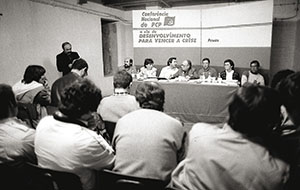 Presidindo à Secção sobre as Pescas na Conferência Nacional do PCP, Paio Pires, Seixal